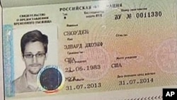 NSA leaker Edward Snowden received this temporary asylum visa to Russia on Thursday, August 1.