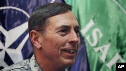 General David Petraeus, the top US and NATO commander in Afghanistan, speaks during an interview with The Associated Press at NATO's headquarters in Kabul, Afghanistan, March 9, 2011