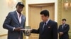 Dennis Rodman Gives Trump Book to North Korean Official