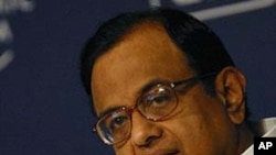 Minister of Home Affairs of India P. Chidambaram