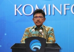 Menteri Komunikasi dan Informatika Johnny G Plate. (Foto: Courtesy/Kemenkominfo)