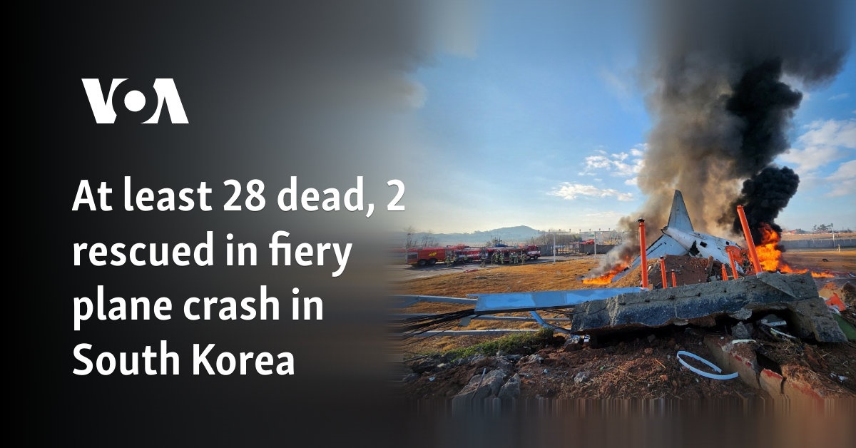 At least 47 dead, 3 rescued in fiery plane crash in South Korea