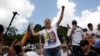Phụ nữ tuần hành chống chính phủ ở Venezuela