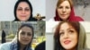 In a Sept. 6, 2018, article, exiled Iranian Dervish rights activist Alireza Roshan said Iran's detention of seven Dervish women in tough conditions near Tehran violates national prison regulations. Four of them are pictured here, clockwise from top left: Shima Entesari, Nazila Nouri, Avisha Jalaleddin and Sima Entesari.