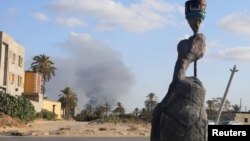 Violents affrontements entre factions rivales à Tripoli, en Libye, le 28 août 2018.