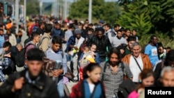 Des migrants près Botovo, Croatie, 23 septembre 2015.