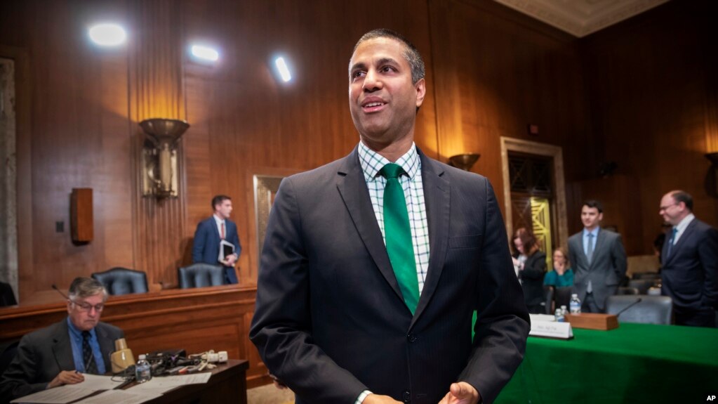 美国联邦通信委员会（FCC）主席阿吉特‧帕伊（Ajit Pai）(photo:VOA)