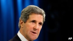 ທ່ານ Jonh Kerry ອອກເດີນທາງ​ໄປ​ເທິ​ກີ ວັນ​ເສົາ​ມື້​ນີ້ ​ເພື່ອ​ປະຊຸມ​ກັບ​ບັນດາ​ຄູ່​ຕໍາ​ແໜ່​ງ ກ່ຽວກັບຊີເຣຍ