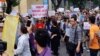 越南中部周日再次爆发反中国示威