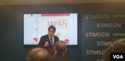 지난해 말까지 일본 방위상을 지낸 오노데라 이쓰노리 자민당 의원이 15일 워싱턴 스팀슨센터에서 강연했다.