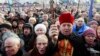 우크라이나 시위대 시위 통제 법안에 반대