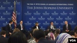 미국 워싱턴의 존스홉킨스 대학 국제관계대학원 SAIS와 아시아 소사이어티가 주최하는 ‘트럼프 취임 100일: 아시아 정책’ 토론회가 25일 열렸다.