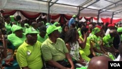 Supporters of the MDC led by Professor Welshman Ncube.