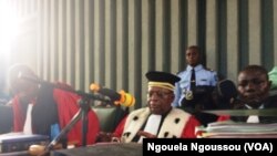 Le juge Christian Oba de la cour d'appel de Brazzaville, 7 mai 2018. (VOA/Ngouela Ngoussou)