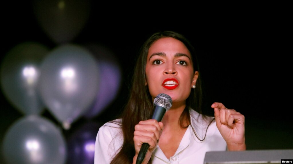 Cô Alexandria Ocasio-Cortez được bầu vào Quốc hội Mỹ ở tuổi 29.