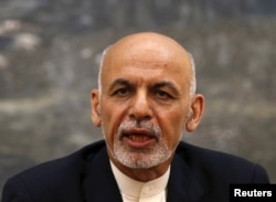 FILE - Afghan President Ashraf Ghani.