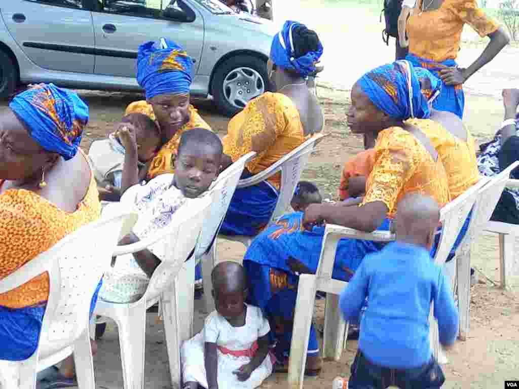 Dozens of members of the 'Bring Back Our Girls' Campaign hold a rally at Unity Fountain in Abuja to celebrate the release of 82 Chibok school girls in exchange for a number of Boko Haram militants and a reported cash payment.