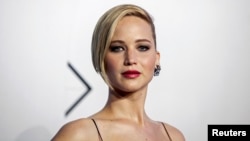 Actress Jennifer Lawrence attends the "X-Men: Days of Future Past" world movie premiere in New York, May 10, 2014. 