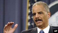 ທ່ານ Eric Holder ລັດຖະມົນຕີກະຊວງຍຸຕິທໍາ ສະຫະລັດ 