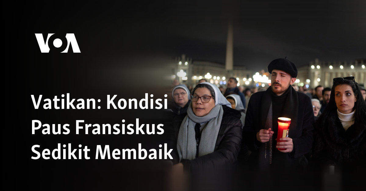 Kondisi Paus Fransiskus Sedikit Membaik