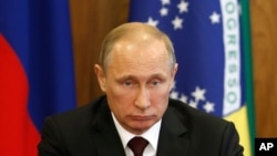 Les sanctions visent notamment le président russe Vladimir Poutine
