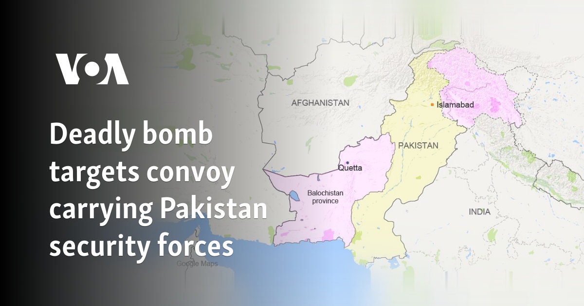 Deadly bomb targets convoy carrying Pakistan security forces