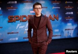 Tom Holland di ajang pemutaran perdana film produksi Marvel Studio, 'Spider-man: Far From Home' 26 Juni 2019. (dok: REUTERS/Danny Moloshok)