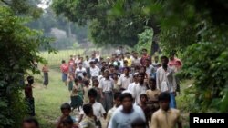  Rohingya village outside Maugndaw in Rakhine state