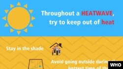 WHO Heatwave safety precautions