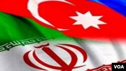 Azərbaycan və İran bayraqları 