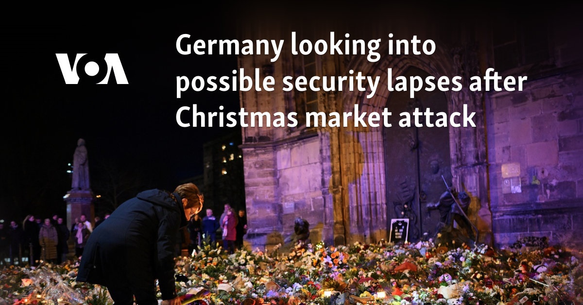 Germany looking into possible security lapses after Christmas market attack 