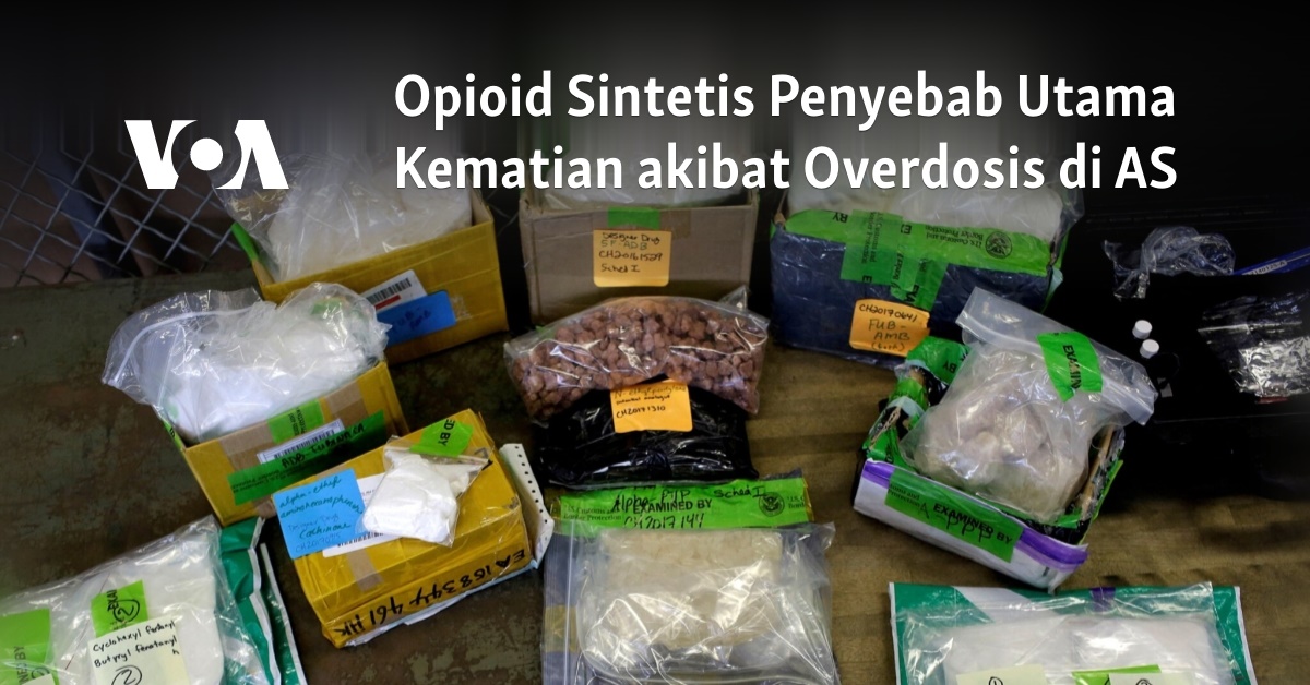 Opioid Sintetis Penyebab Utama Kematian Akibat Overdosis Di AS