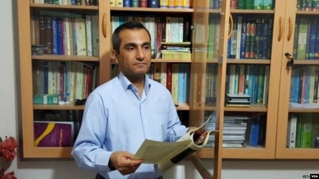 This undated photo shows Iranian Kurdish journalist and civil rights activist Ejlal Ghavami, who posted a tweet Aug. 14, 2018, saying he received a summons to be questioned by prosecutors in the northwestern city of Sanandaj in the next five days.