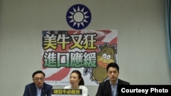 台湾立法院国民党立委2017年7月21日敦促政府暂缓美国牛肉进口 （国民党团照片）