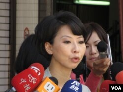 在野黨民進黨立委陳亭妃9月27號於立法院 (美國之音 張永泰)