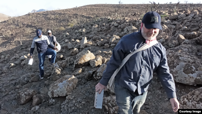 Djibouti fieldwork, in search of the Somali Sengi. (Photo by Galen Rathbun, California Academy of Sciences)