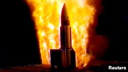 Запуск ракеты Standard Missile-3 (SM-3)