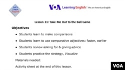 Lesson 31 Lesson Plan