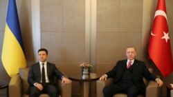 Türkiyə prezidenti Rəcəb Tayyib Ərdoğan İstanbulda Ukrayna prezidenti Volodimir Zelenski ilə görüş keçirib, 10 aprel, 2021.