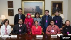 ASEAN လူမှုအဖွဲ့အစည်းခေါင်းဆောင်တွေ ကန်သမ္မတ အကြံပေး တွေ့ဆုံ။ (credit to Susan Rice twitter)