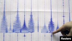 Grafik menunjukkan gempa. (Foto: Dok)