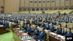 29일 평양 만수대의사당에서 북한 최고인민회의 14기 2차 회의가 열렸다.