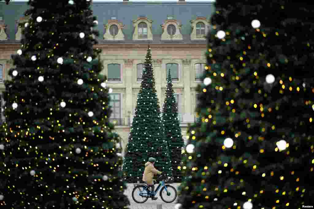 Place de Vendome em Paris. 15 de Dezembro 2021