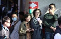 台湾民众排队投票 (2020年1月11日)