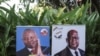 Les bannières du chef de l'opposition en RDC, Felix Tshisekedi du parti UDF, et Vital Kamerhe du parti UNC, le 23 novembre 2018.