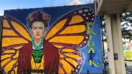Mural of Mexican artist Frida Kahlo is pictured in the Pilsen neighborhood, initially home to immigrants from eastern Europe and named after the Czech city, in Chicago, Illinois, U.S. September 24, 2019.