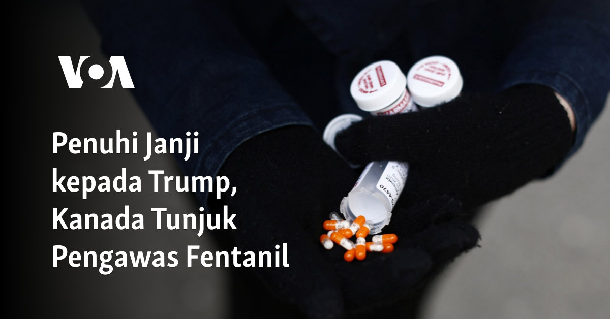 Memenuhi janji untuk Trump, Kanada menunjukkan pengawas fentanil