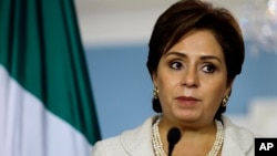 Espinosa, de 57 años, diplomática de carrera, ha sido embajadora de México en Alemania desde el 2012 y fue secretaria de Relaciones Exteriores desde el 2006 hasta el 2012.