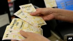 Powerball tickets on sale in Lincoln, Neb., May 17, 2013