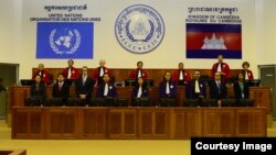 The courtroom of the Khmer Rouge tribunal during a verdict of the Case 002/01. (Courtesy Image of ECCC)